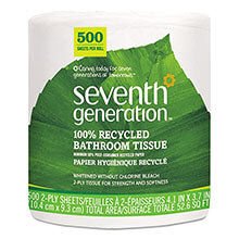 100% Recycled Bathroom Tissue, Two-Ply, White SEV137038