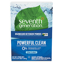 Free & Clear Automatic Dishwashing Powder, Non-Toxic - (12) 45 oz. Boxes SEV22150                                          