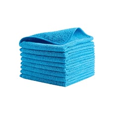Rubbermaid Commercial 12 x 12 in. Microfiber Light Duty Cloth - Blue RCP1820579