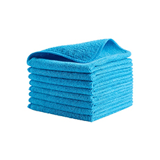 Rubbermaid HYGEN R-40 Blue 16" x 16" Microfiber Light Duty Cloths - 24/Pack RCP1820583