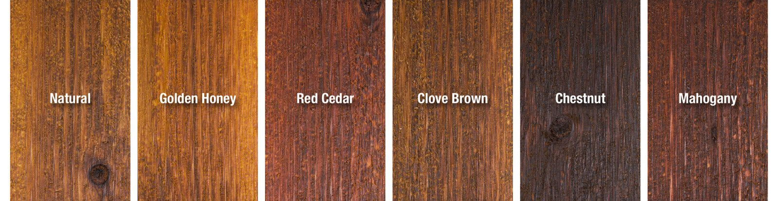 One TIME Wood Protector Colors on Rough Sawn Cedar